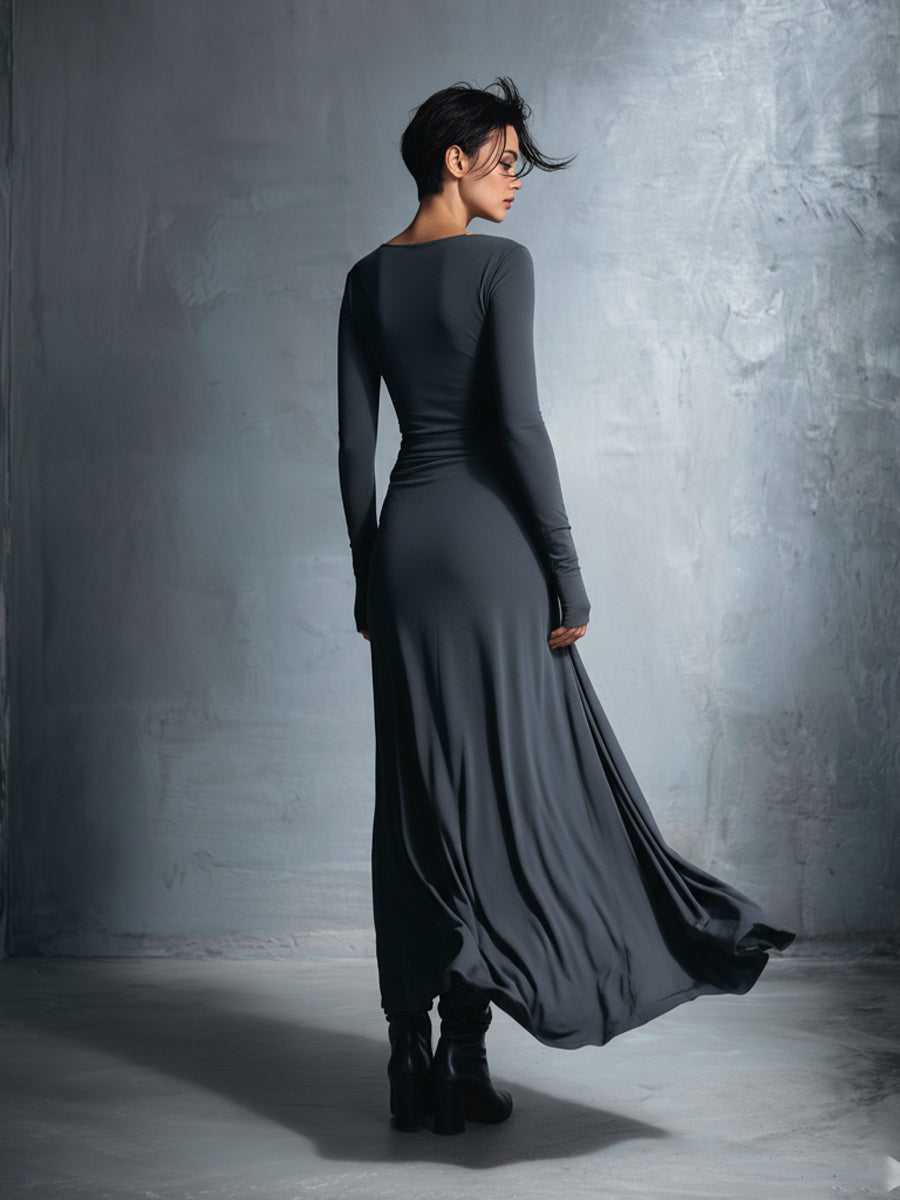 Naomie | Vestido Maxi Cruzado con Nudo