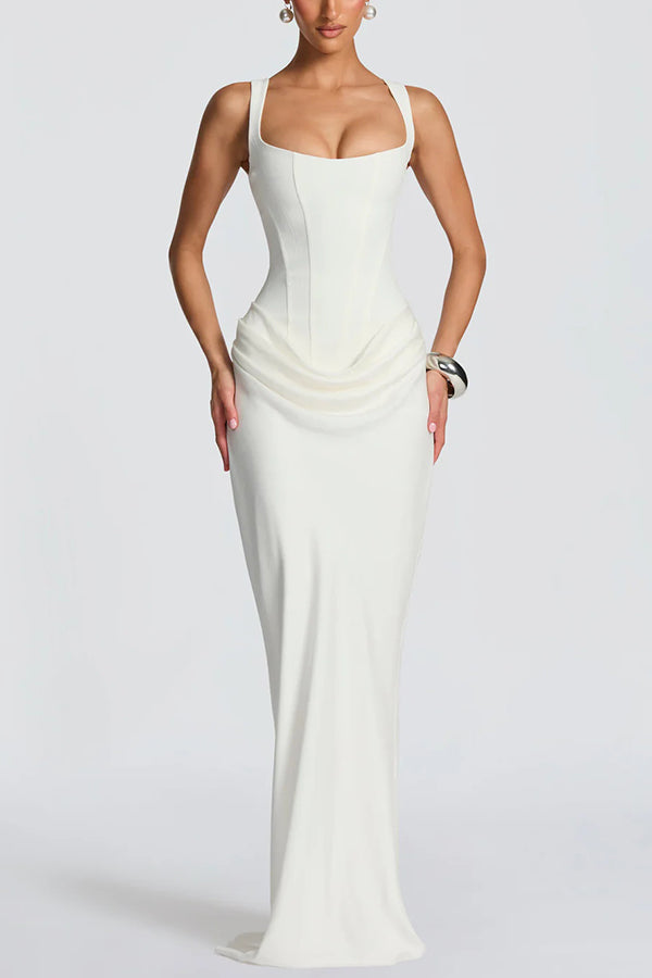 Éléonore | Vestido Maxi de Escote Cuadrado