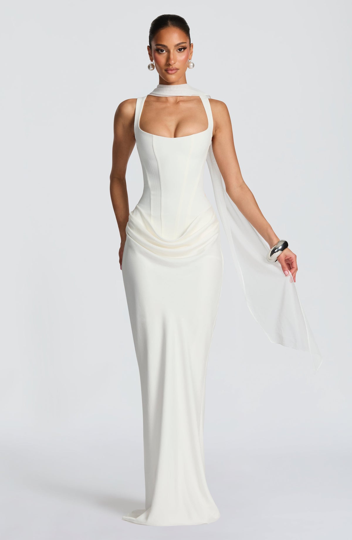 Éléonore | Vestido Maxi de Escote Cuadrado