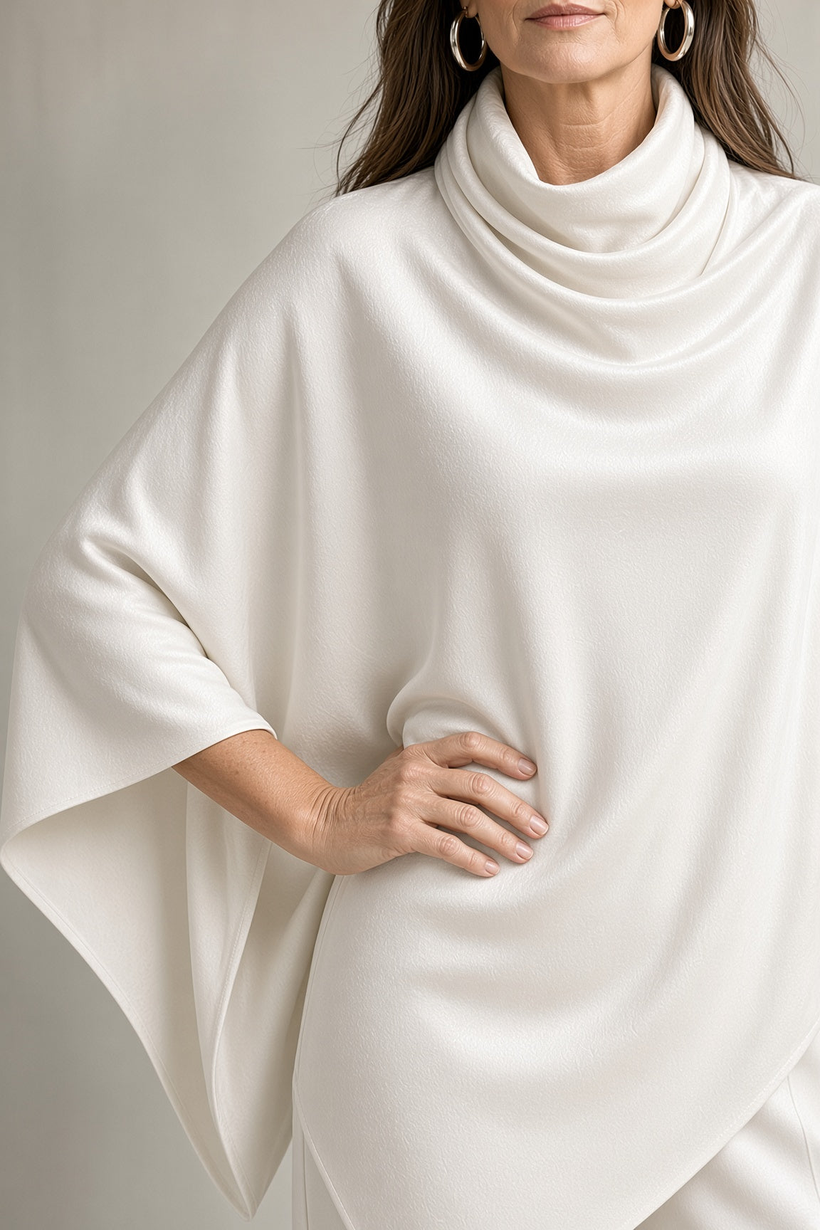 Monella | Conjunto de Poncho y Pantalón Amplio