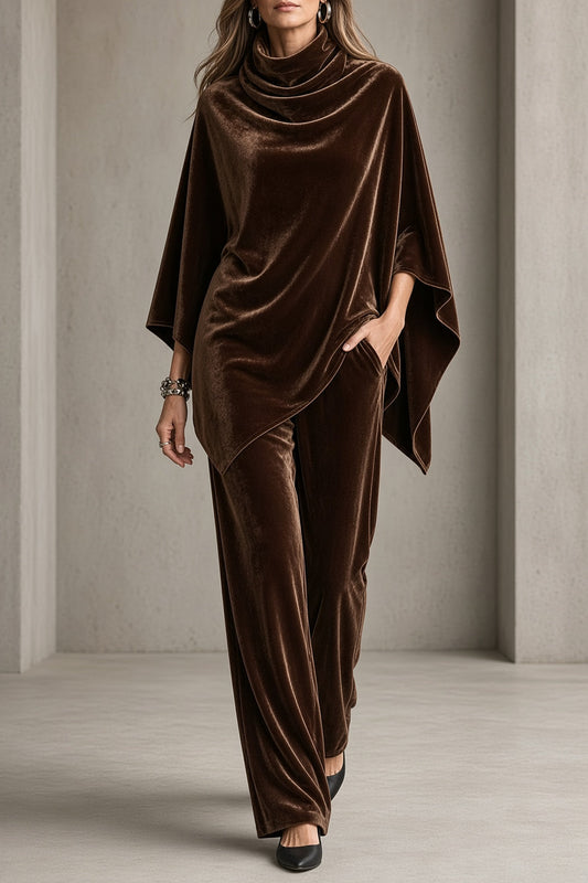 Monella | Conjunto de Poncho y Pantalón Amplio
