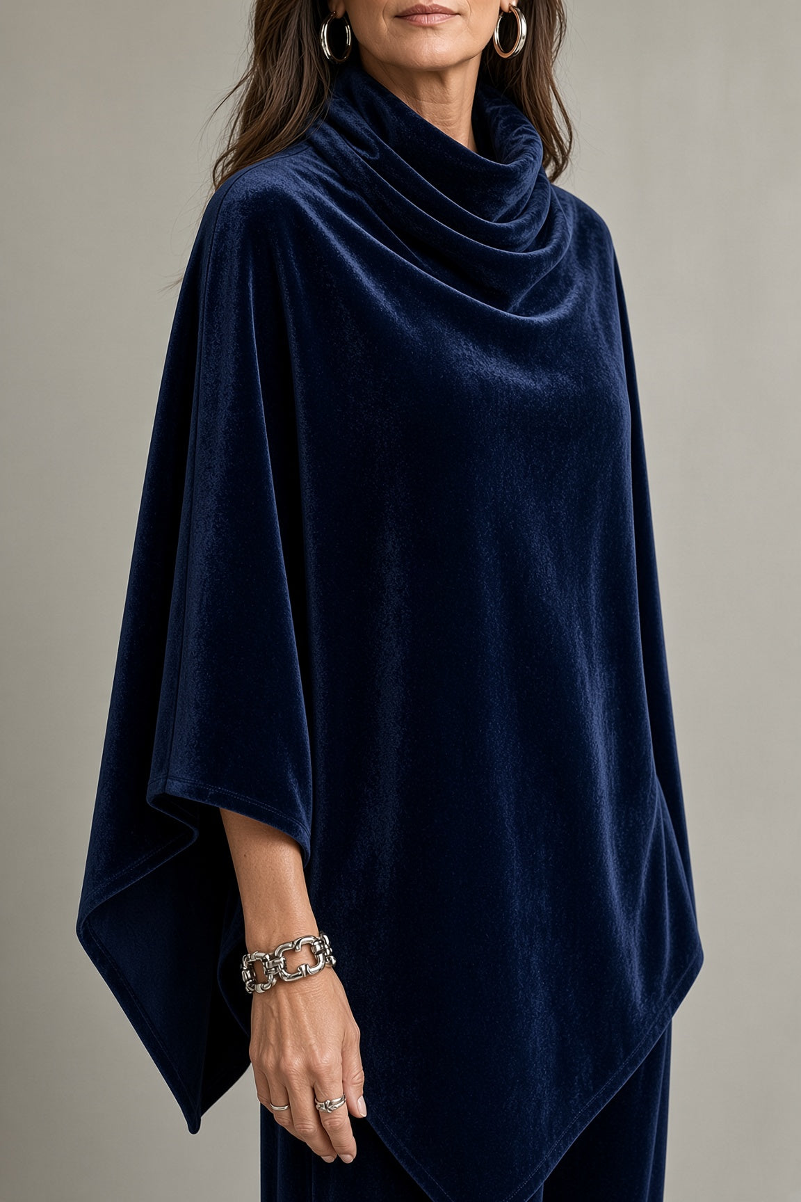 Monella | Conjunto de Poncho y Pantalón Amplio