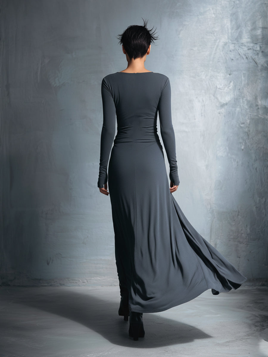 Naomie | Vestido Maxi Cruzado con Nudo
